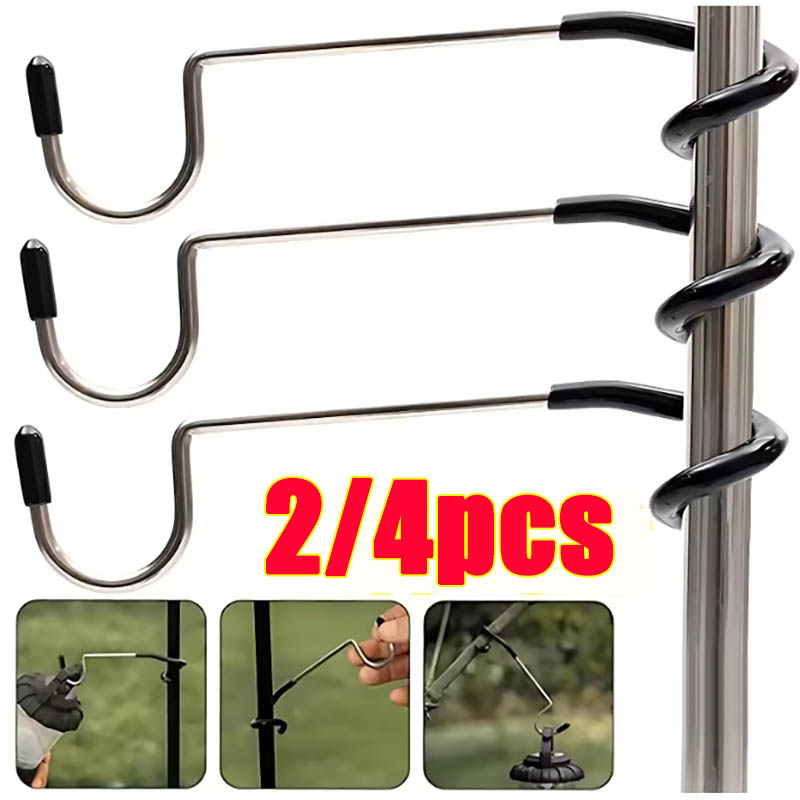 Hunting Camp Outdoor Supplies - Edelstahl Licht Ständer Halter Haken Tragbare