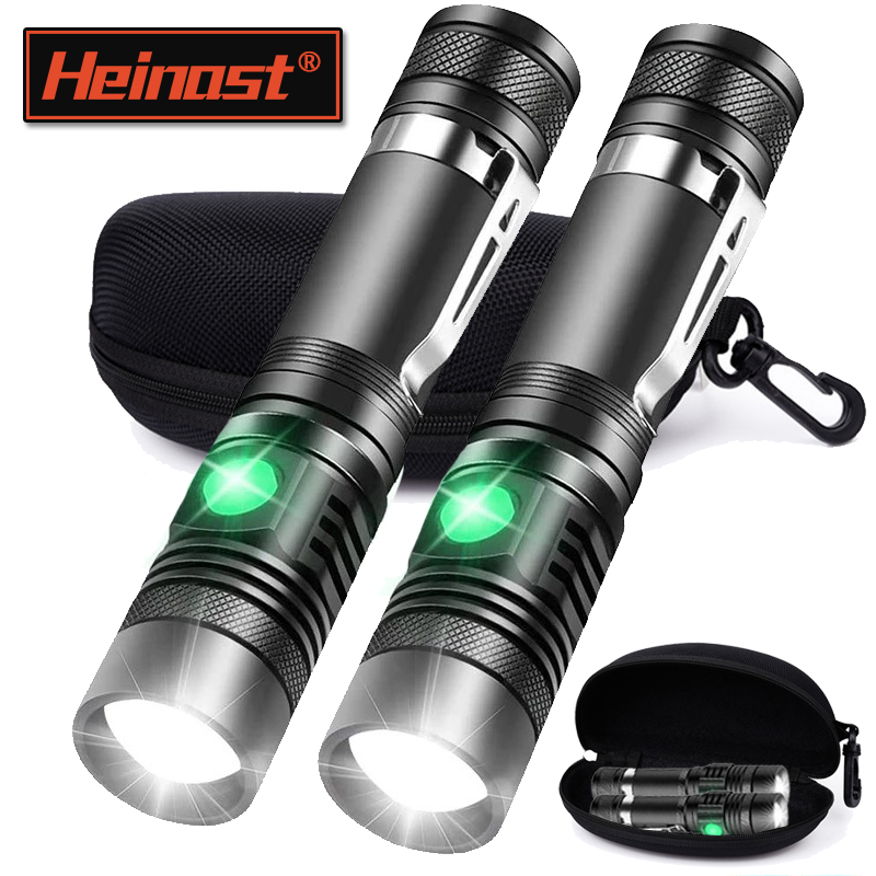 Outdoor Hunting Bike - Wiederaufladbare T6-Handtaschenlampe, verwenden Sie 18650-Zoom-Taschenlampe, tragbare