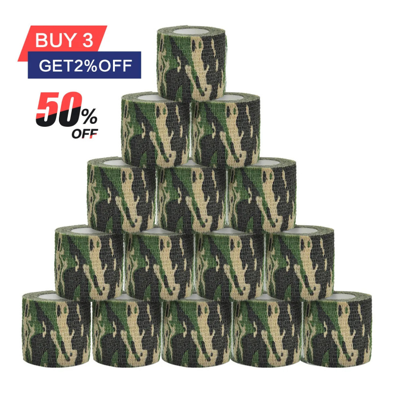Hunting Outdoor Tattoos - 1/12/30/48Pcs 5cm Camouflage Elastische Outdoor Jagd