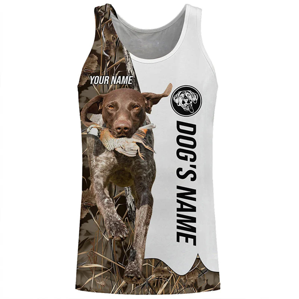 Outdoor Hunting Dog Names - Personalisiertes Tanktop für Hundeliebhaber mit 3D-Druck,