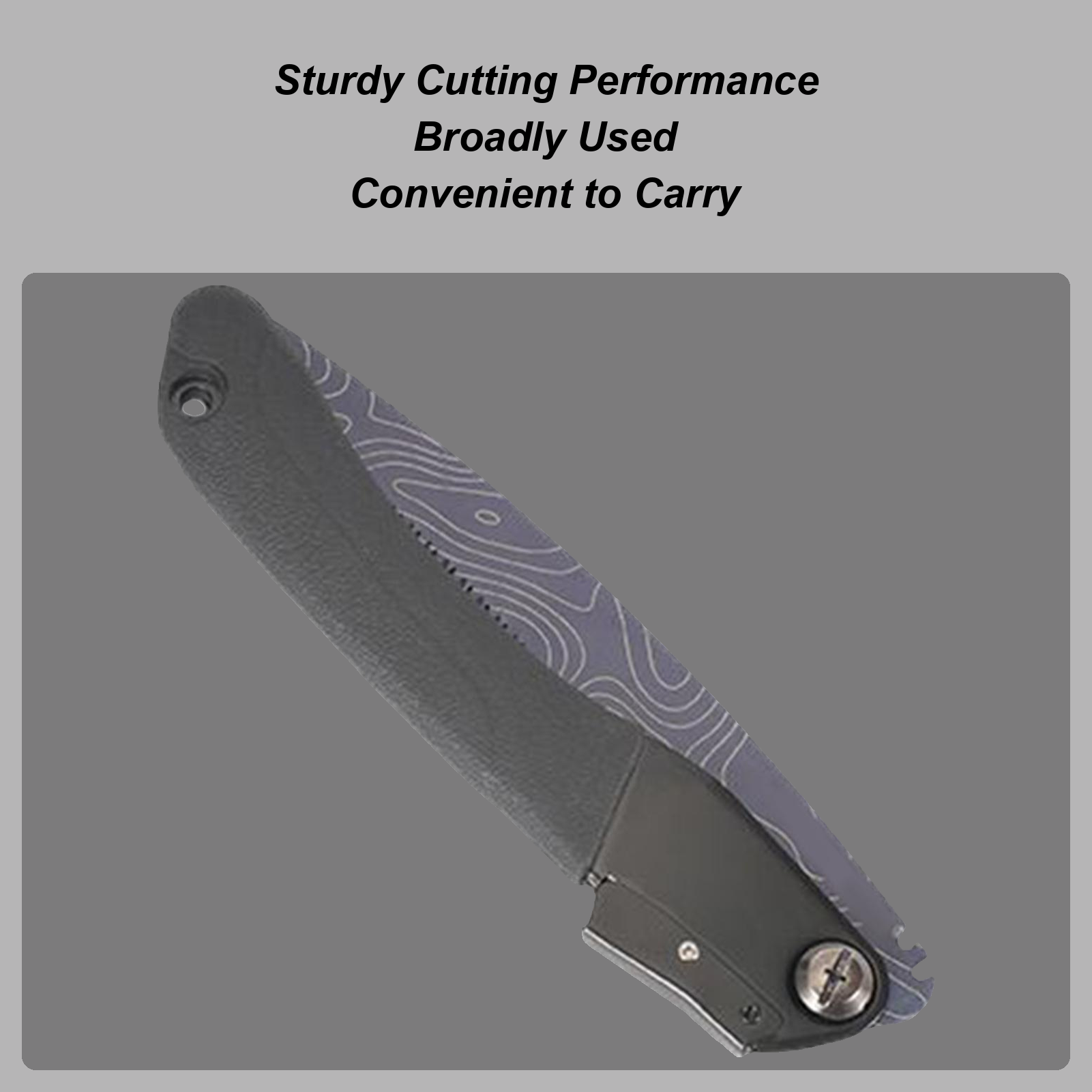 Hunting Camp Outdoor Supplies - Klappbare Handsäge, zusammenklappbar, zum Beschneiden, Camping,