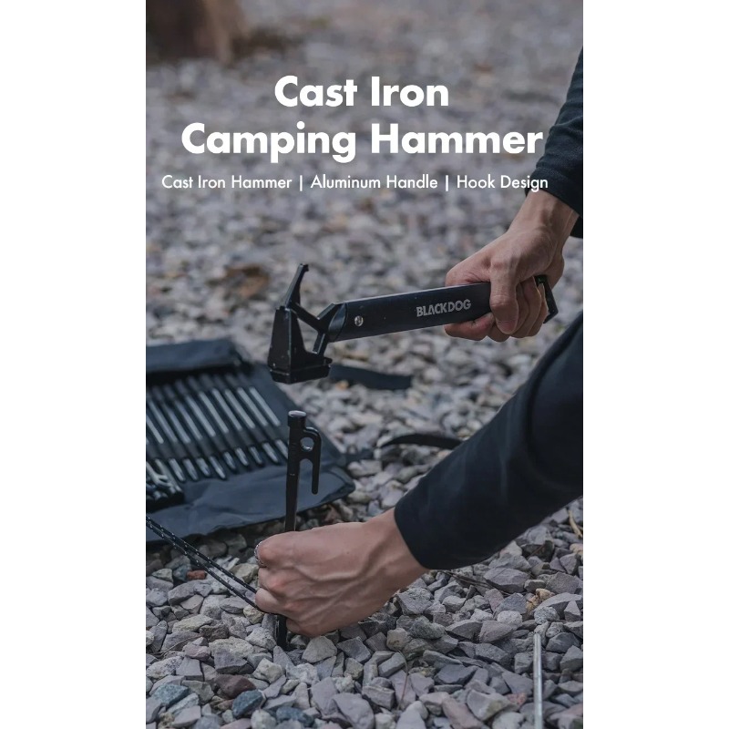 Hunting Camp Outdoor Supplies - BLACKDOG Camp Hammer Überlebenswerkzeug Ultraleichtes Outdoor-Zubehör