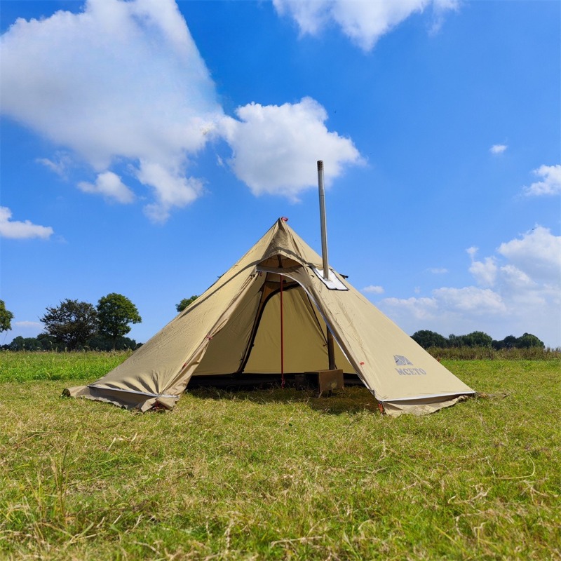 Hunting Camp Outdoor Supplies - Winter-Camping, großes Pyramidenzelt, 3–5 Personen, heißes