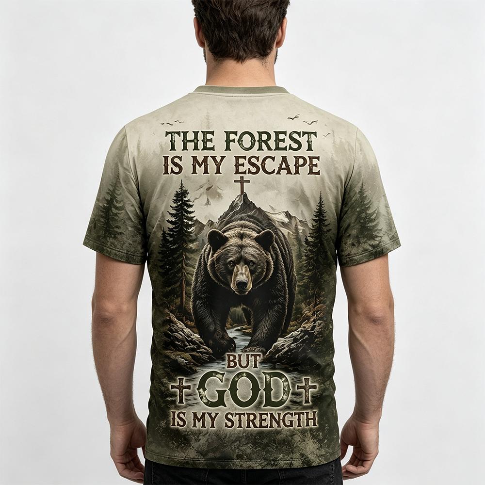 Herren-T-Shirt mit Vintage-Wal – Hunting And Camping In Forest Bewertung und Preis