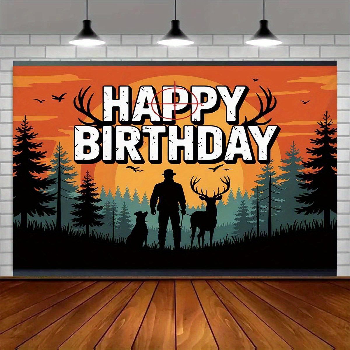 Banner mit Jagd-Geburtstagsmot – Outdoor Hunting Events Bewertung und Preis