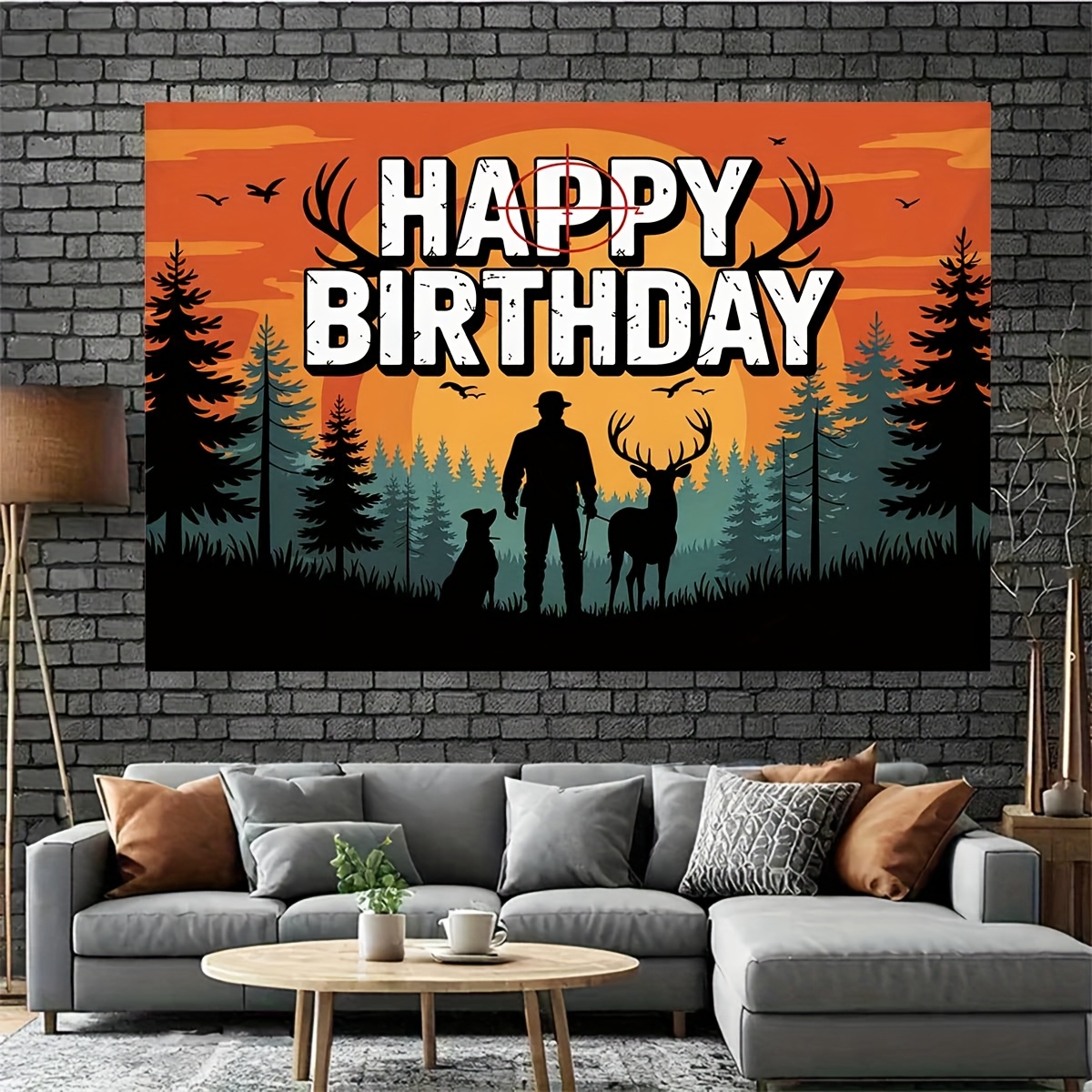Banner mit Jagd-Geburtstagsmot – Outdoor Hunting Events Bewertung und Preis