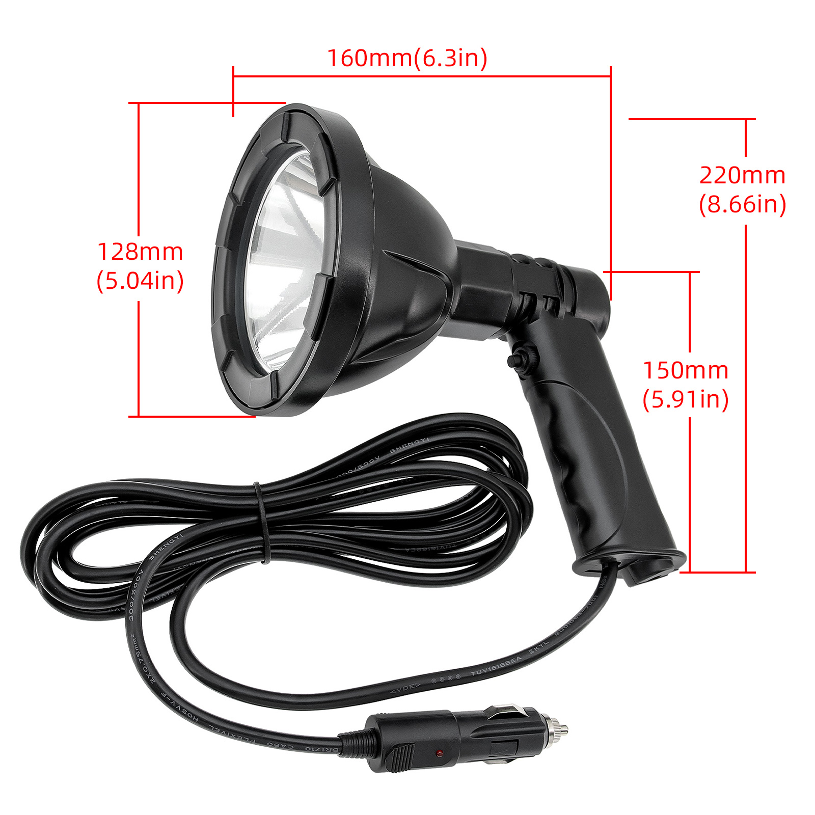 100 W 4 zoll High Power Handhe – Outdoor Hunting Vehicle Bewertung und Preis