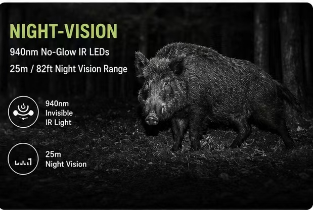 Solarbetriebene Wildkamera 50M – Outdoor Hunting Videos Bewertung und Preis