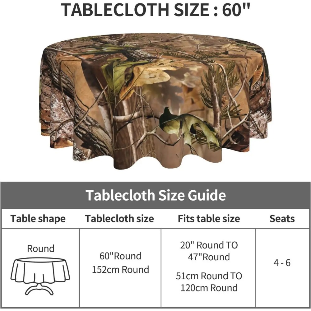 Runde Tischdecke mit Jagd-Camo – Outdoor Hunting Table Bewertung und Preis
